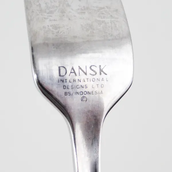 Lot of 2 Dansk Altissimo Stainless Flatware Salad Forks 7" Long Good