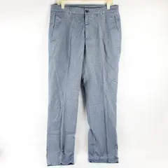 Tasso Elba Blue Tapered-Leg Cotton Dress Pants Men's 32 x 32