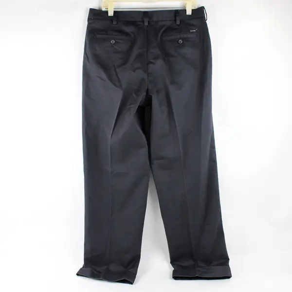 Izod Charcoal Gray Pleated Cuffed Classic Fit Dress Pants Men's 34 x 32
