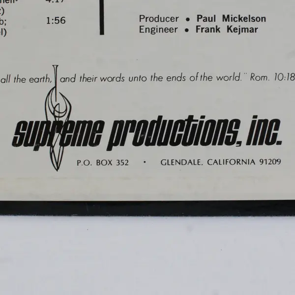 Rudy Atwood & Paul Mickelson Keyboard Rhapsodies 12" Vinyl Record