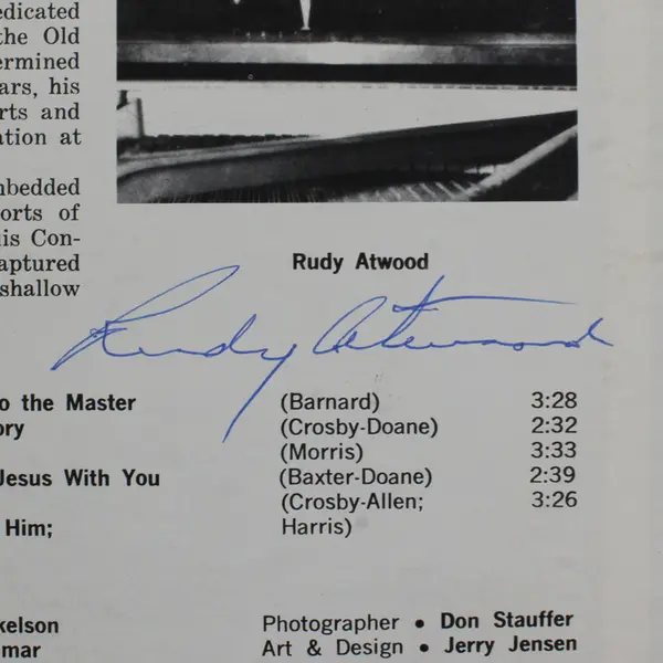 Rudy Atwood & Paul Mickelson Keyboard Rhapsodies 12" Vinyl Record