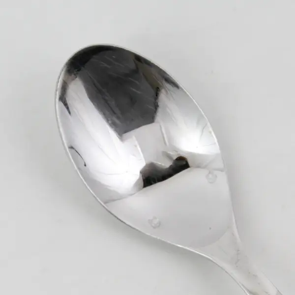 Lot of 2 Cuisinart Flatware Avon Pattern 18/10 SS Oval Soup Spoons 7.5" Rare