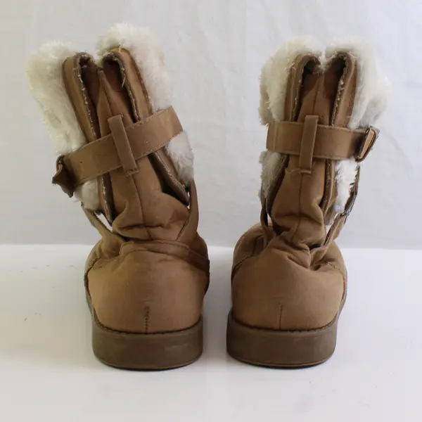 G By Guess Tan Faux Suede W/ Faux Fur Lined Boots About Women's Size 6.5