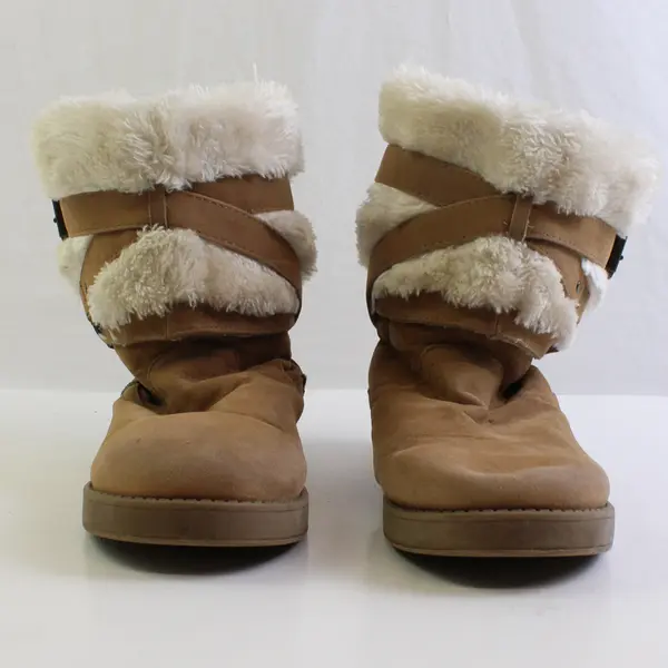 G By Guess Tan Faux Suede W/ Faux Fur Lined Boots About Women's Size 6.5
