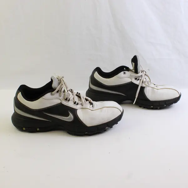 Nike Black/White Power Channel TAC Golf Shoes Vintage Style Men's Size 10