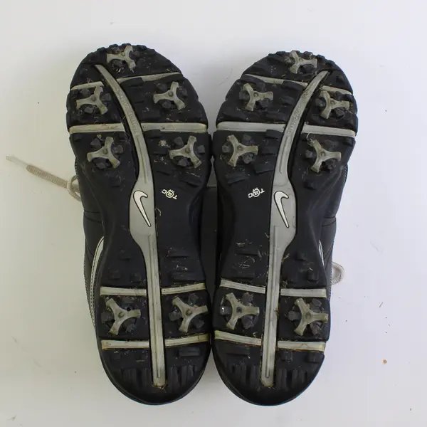 Nike Black/White Power Channel TAC Golf Shoes Vintage Style Men's Size 10