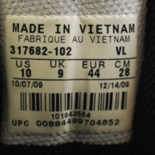 Nike Black/White Power Channel TAC Golf Shoes Vintage Style Men's Size 10