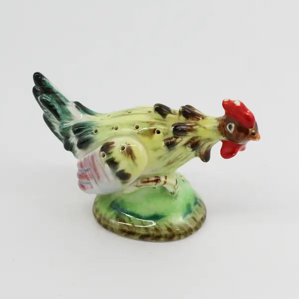 Vintage 4" Rooster Ceramic Toothpick Holder Made In Japan