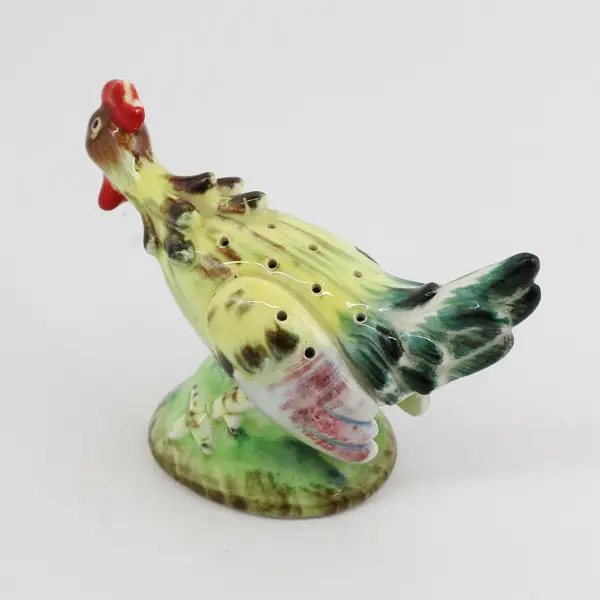 Vintage 4" Rooster Ceramic Toothpick Holder Made In Japan