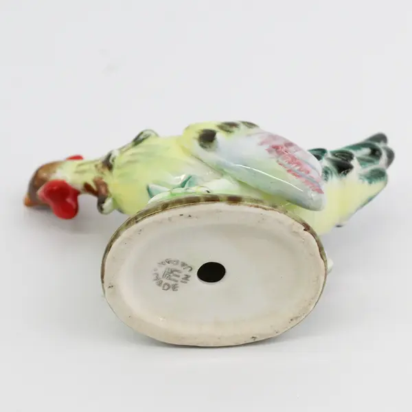 Vintage 4" Rooster Ceramic Toothpick Holder Made In Japan