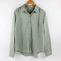 Siliteelon Sage Green Long-Sleeved Button-Up Women's Size XL