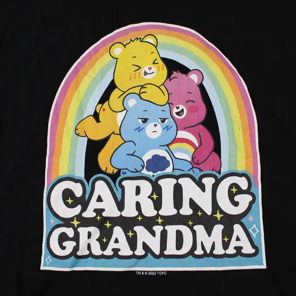 Care Bears Caring Grandma Black T-Shirt Women's Size 2X