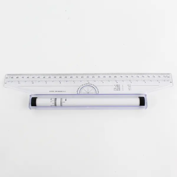 U. K. Design Multi-Purpose Drawing Parallel Rolling Ruler, 12 Inch