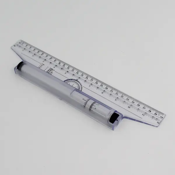 U. K. Design Multi-Purpose Drawing Parallel Rolling Ruler, 12 Inch