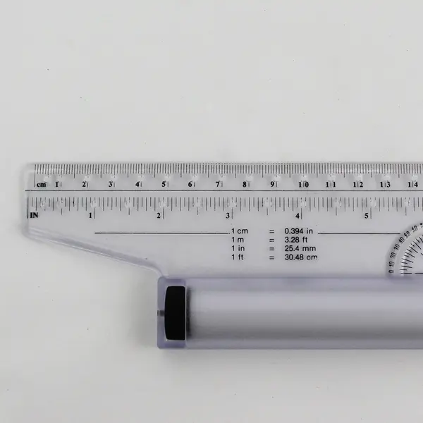 U. K. Design Multi-Purpose Drawing Parallel Rolling Ruler, 12 Inch
