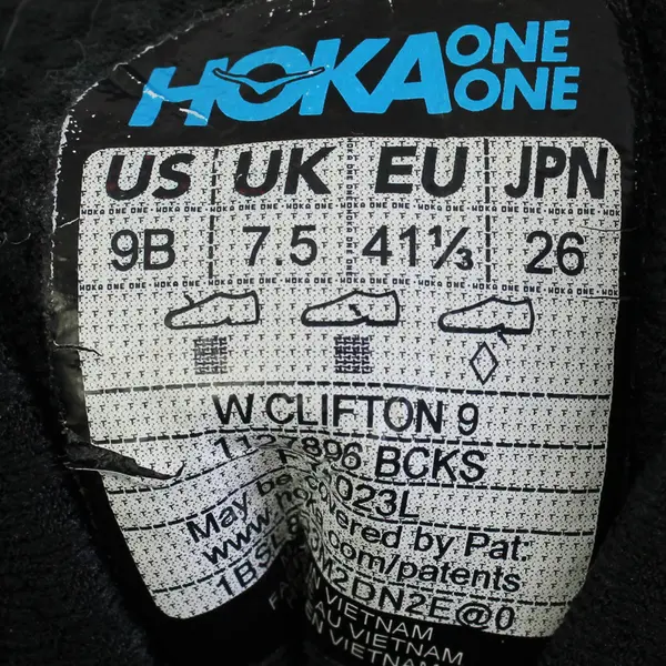 Hoka Purple/Black Clifton 9 Running Shoes Women's Size 9B