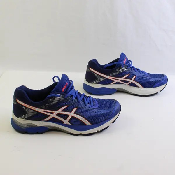 ASICS Dark Blue/Orange/White Gel-Flux 4 Trail Running Shoes Women's Size 7.5