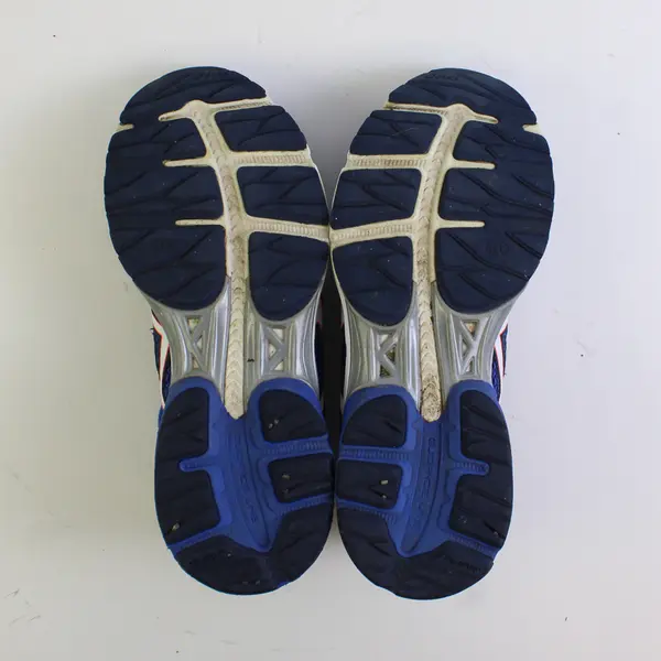 ASICS Dark Blue/Orange/White Gel-Flux 4 Trail Running Shoes Women's Size 7.5