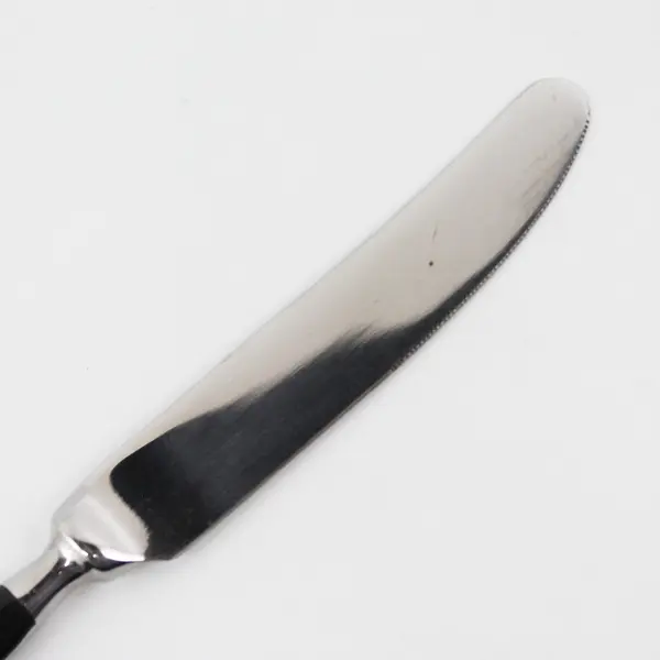 Lot of 2 Cambridge Silver Unknown Pattern Black Handle SS Dinner Knives HTF Pat