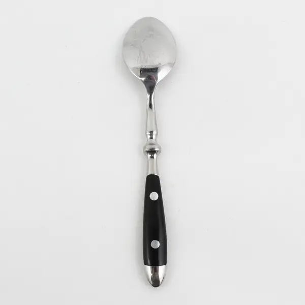 Cambridge Silver Unknown Pattern Black Handle SS Teaspoon HTF Pattern 6.75"