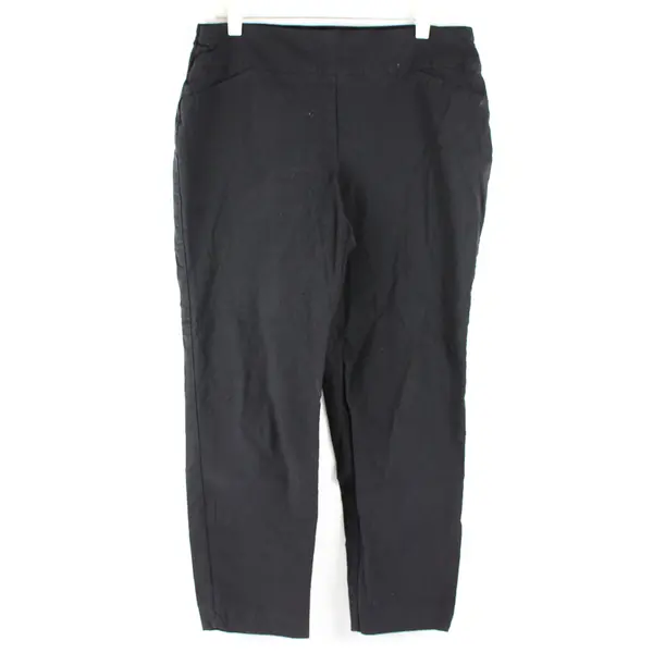 Charter Club Black Straight-Leg Pull-On Pants Women's Size 18
