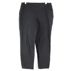 Charter Club Black Straight-Leg Pull-On Pants Women's Size 18