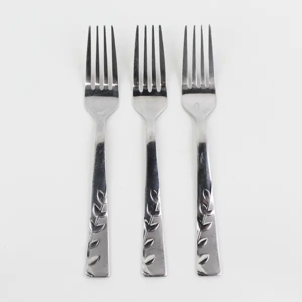 Lot Of 3 Cambridge Silver Blossom Sand Pattern 18/0 SS Salad Forks 6.75" Good