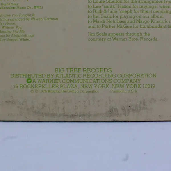 Nights Are Forever by England Dan & John Ford Coley  12" Vinyl Record