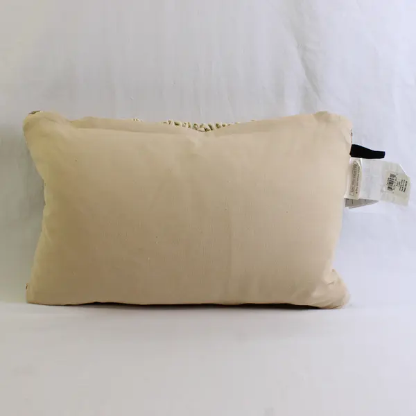 Newport Textured Beige Accent Throw Pillow 11" x 19" Duck Feather Fill