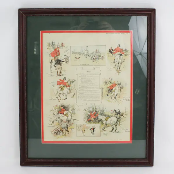 The Cockney Sportsman and his Hired Mount Print By Reginald Thomas Cleaver