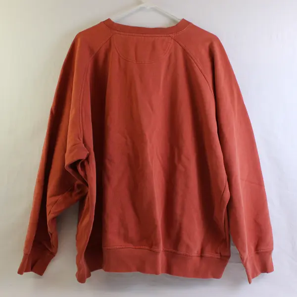 Duluth Trading Co. Orange Crew Neck Sweatshirt Men's 3XL FLAWED