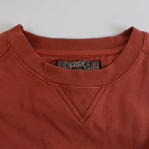 Duluth Trading Co. Orange Crew Neck Sweatshirt Men's 3XL FLAWED