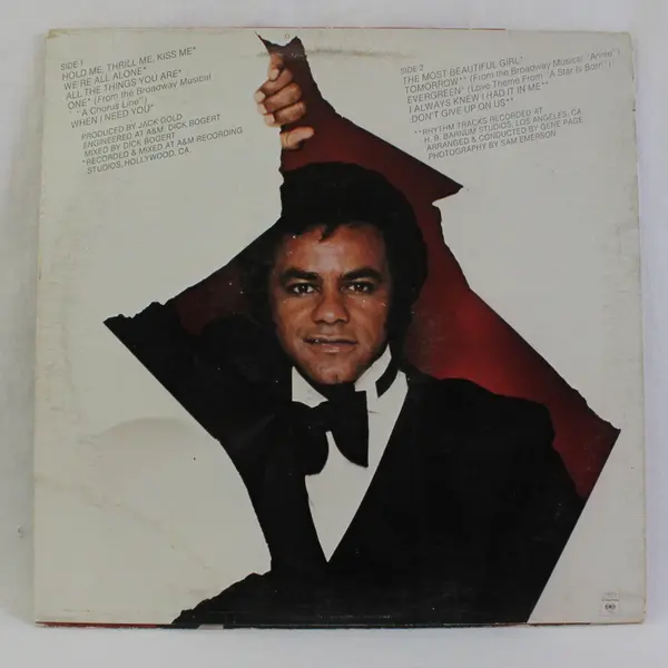 Johnny Mathis Hold Me, Thrill Me, Kiss Me 12" Vinyl Record