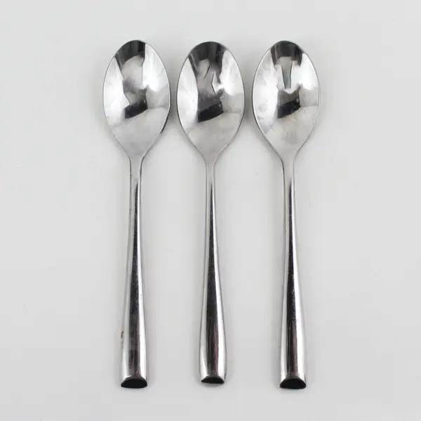 Lot of 3 Cambridge Silver Annalise Pattern Stainless Teaspoons 6.75" Long Rare 