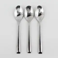 Lot of 3 Cambridge Silver Annalise Pattern Stainless Teaspoons 6.75" Long Rare 