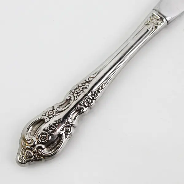 Lot of 3 Oneida Silver Renoir-Pembrooke Stainless Dinner Knives 9" Long Good