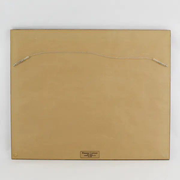 Lisi Martin  Framed  Art Print Girls In A Field Of Flowers 16.5" X 20.5" 