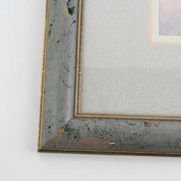 Lisi Martin  Framed  Art Print Girls In A Field Of Flowers 16.5" X 20.5" 