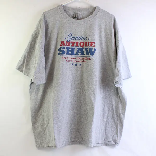 Gildan Genuine Antique Shaw Gray Short-Sleeved T-Shirt Men's Size 3XL