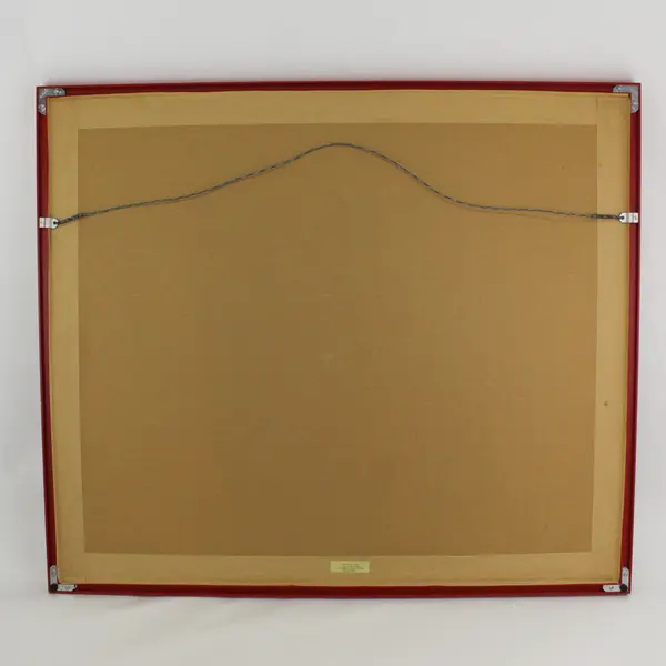 Framed Spanish American War Remington Instructional Military Handkerchief  1880s