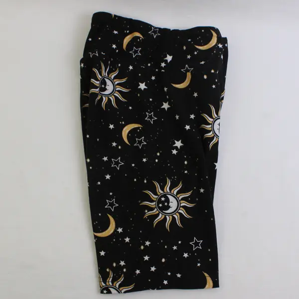 No Boundaries Celestial Print Black Bike Shorts Juniors Size Small 3-5