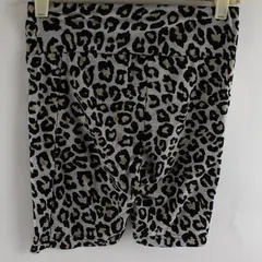 No Boundaries Gray Leopard Print Bike Shorts Juniors Size Small 3-5