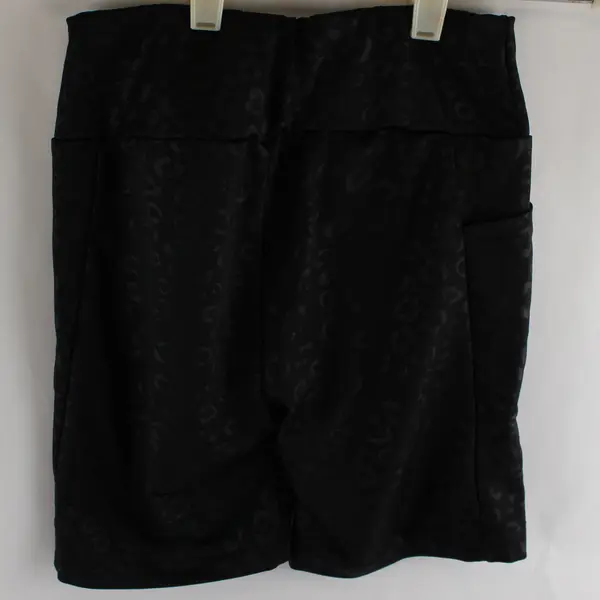 No Boundaries Black Leopard Print Bike Shorts Juniors Size Small 3-5