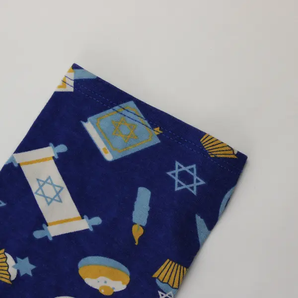 No Boundaries Hanukkah Print Blue Leggings Juniors Size Small 3-5