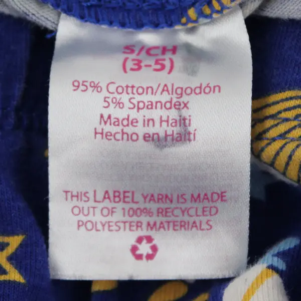 No Boundaries Hanukkah Print Blue Leggings Juniors Size Small 3-5