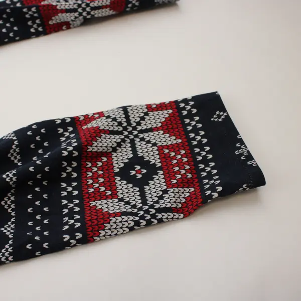 No Boundaries Winter Fair Isle Print Leggings Juniors Size Small 3-5