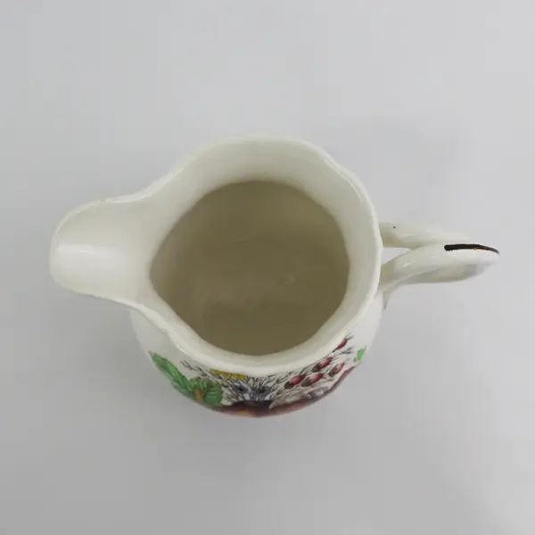 Vintage Spode Reynolds 32 oz Pitcher With Fruits And Flowers