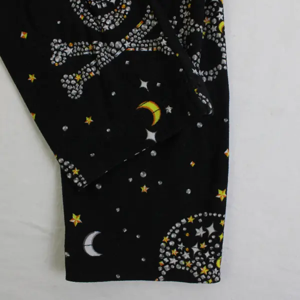 No Boundaries Celestial Skull Print Black Leggings Juniors Size Small 3-5