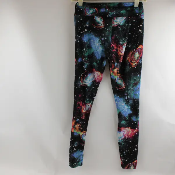 No Boundaries Galaxy Print Multicolor Leggings Juniors Size Small 3-5