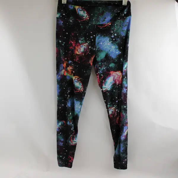 No Boundaries Galaxy Print Multicolor Leggings Juniors Size Small 3-5